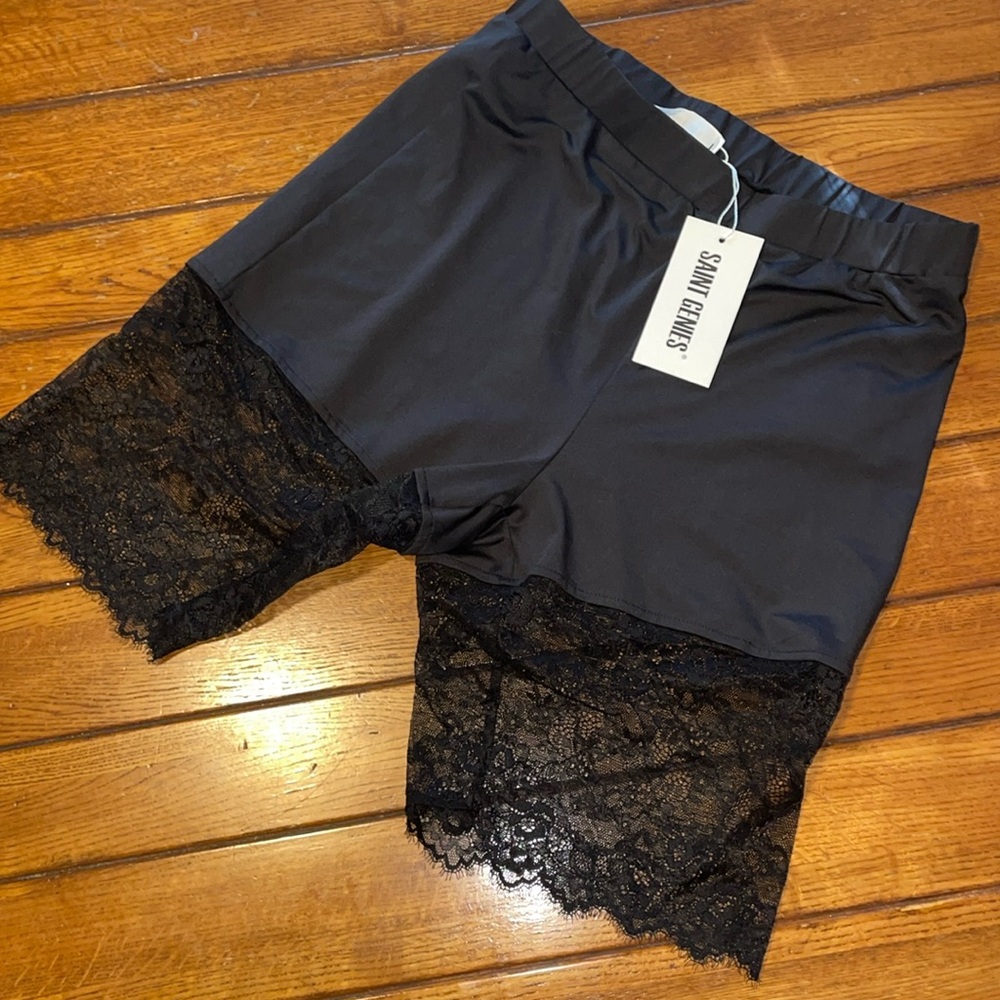 Saint Genies Spandex Lace Shorts